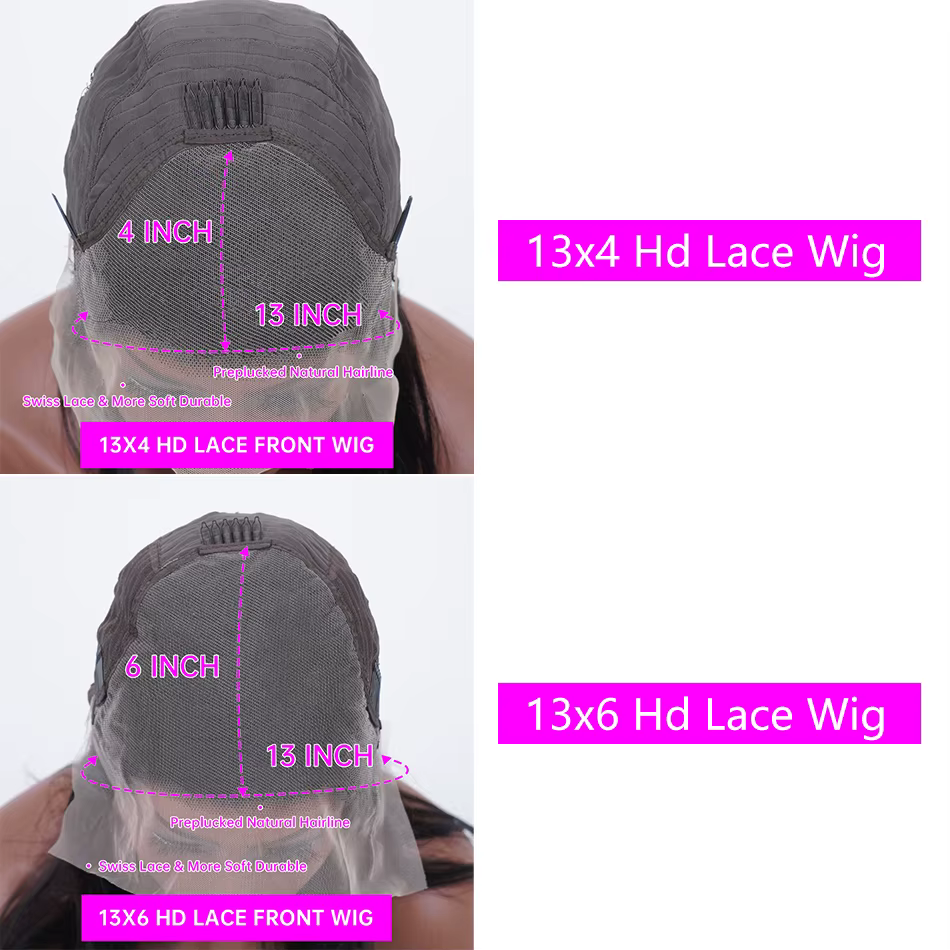 13x4 HD dentelle frontale perruque 13x6 dentelle avant perruques de cheveux humains pour les femmes