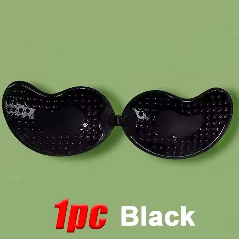 Soutien-gorge Push Up Invisible pour femmes, dos nu, sans bretelles, cache-mamelon, fermeture fronta