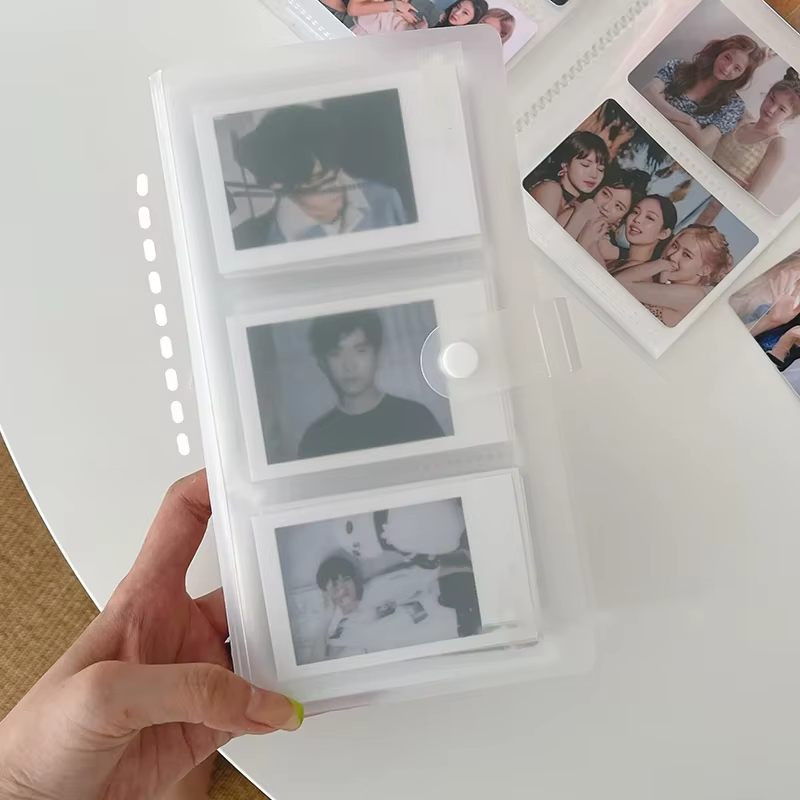 Album Photo Transparent Mini Album Polaroid carte Photo billet de Train carte Collection livre bijou