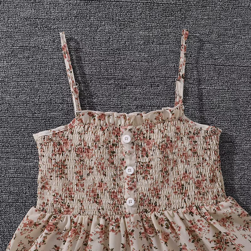 Ensemble de robe à bretelles froncée pour enfants, manteau à manches longues pour filles, robe de pr
