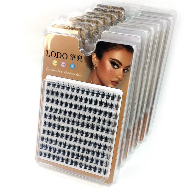 1 boîte/150 paquets de cils de vison 3D naturel russe extension de cils individuelle grappe de cils