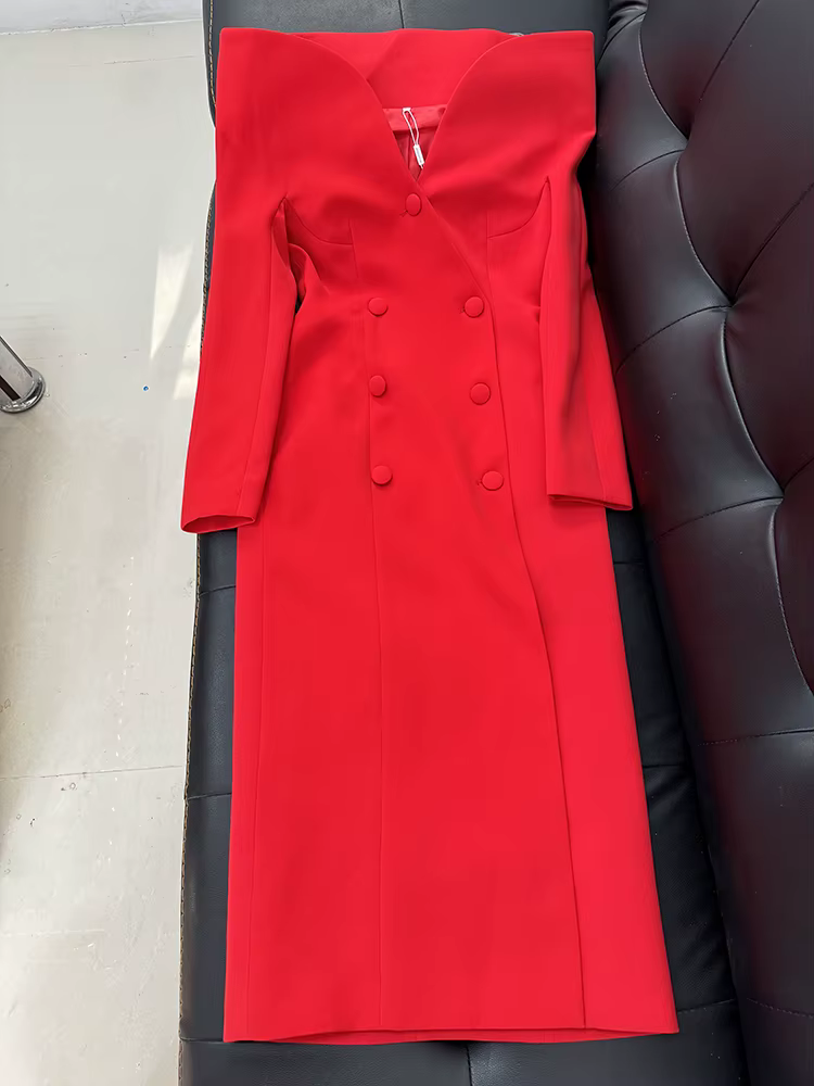 HIGH STREET Nouvelle Collection 2026 Manteau Long Trench à Col Montant pour Femme, Modèle Designer