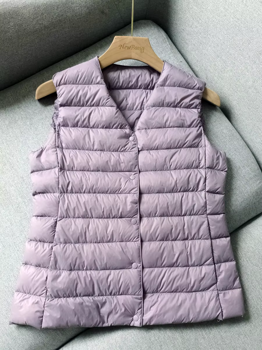 NewBang-Gilet en Doudoune Ultra observateur pour Femme, Tissu Mat, Portable, Chaud, Fibre Liner