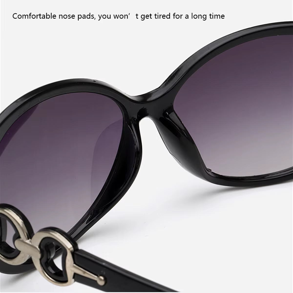 Nouvelle mode lunettes de soleil tendance grand cadre lunettes de soleil femmes dégradé rue Photo lu