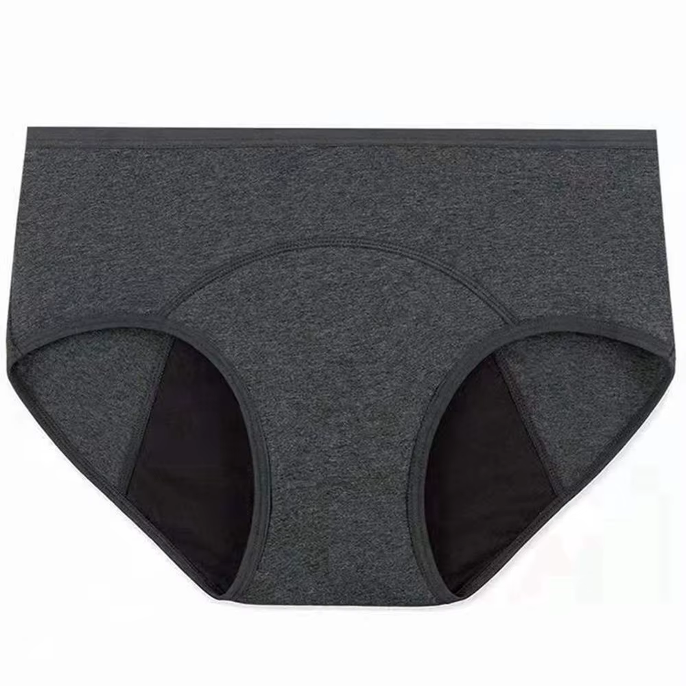 Culotte menstruelle très abondante pour femme, slip respirant en coton, taille basse, sous-vêtements