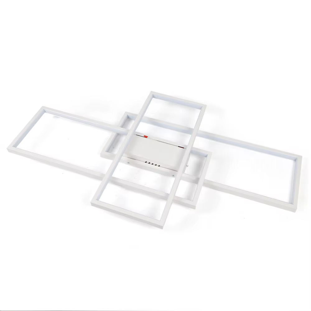 LOYALHEARTD-Plafonnier LED Carré au Design Moderne, Luminaire Décoratif de Plafond, à Intensité Régl