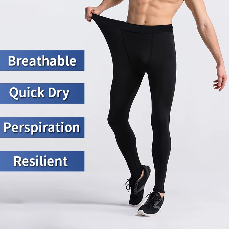 Leggings de Compression de gymnastique pour hommes, pantalons d'entraînement de Sport, collants de c