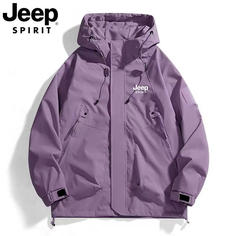 Veste coupe-vent JEEP pour hommes et femmes, nouveau style printemps/automne 2026, coupe-vent à capu