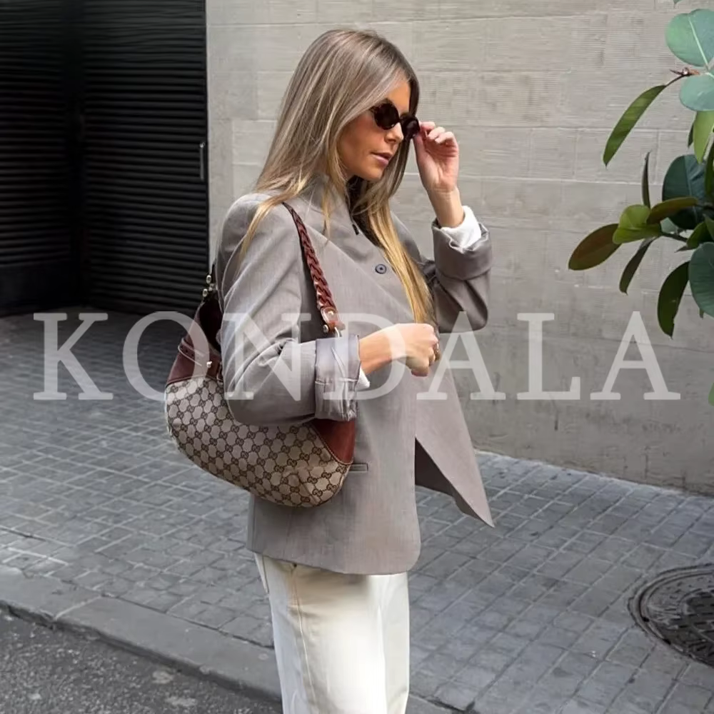 KONDALA 2026 Printemps-Été – Blazers Élégants et Décontractés pour Femmes, Col Semi-Montant, Chic et