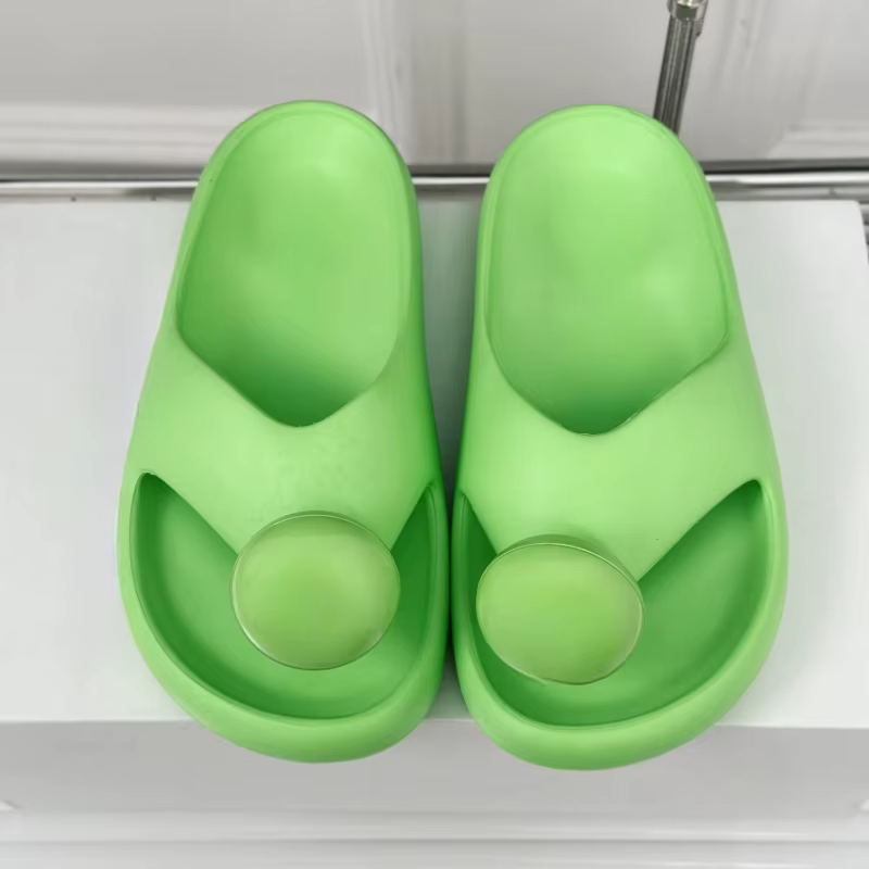 Tongs en cuir à bout rond pour femmes, pantoufles de qualité supérieure, sandales concises solides, 