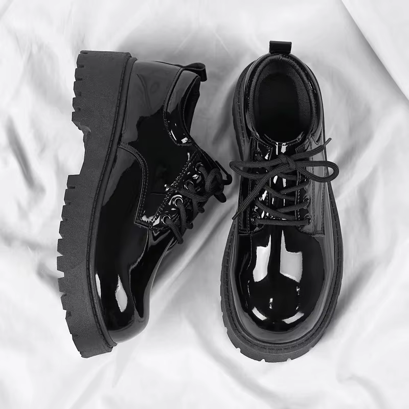 Chaussures Derby en Cuir Verni Tendance pour Homme 2026 – Chaussures Habillées Exquises pour Affaire