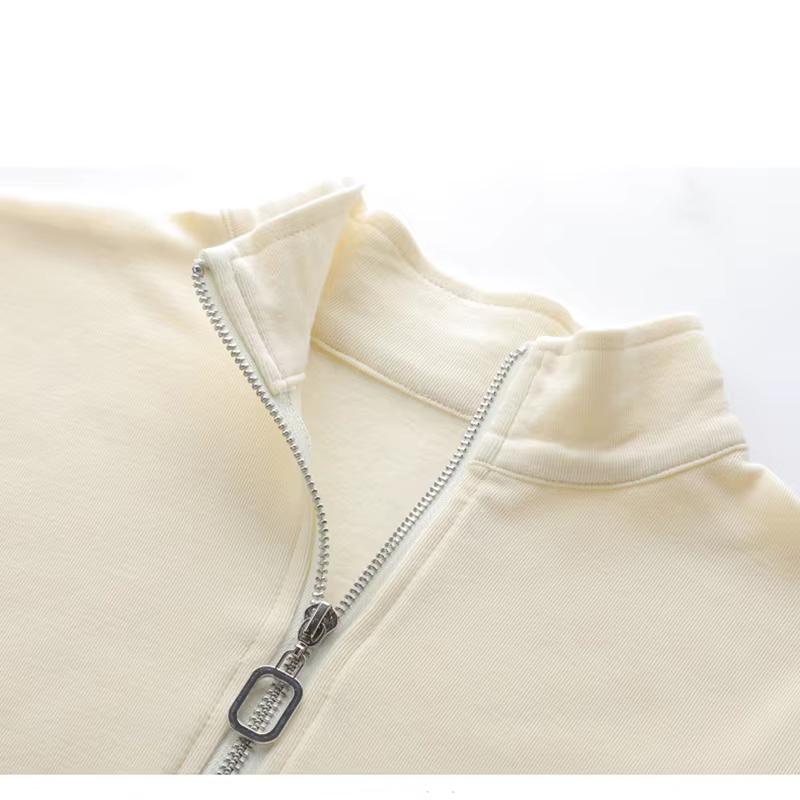 Automne hiver fermeture éclair à manches longues t-shirt femmes Style coréen mince t-shirts Mujer de