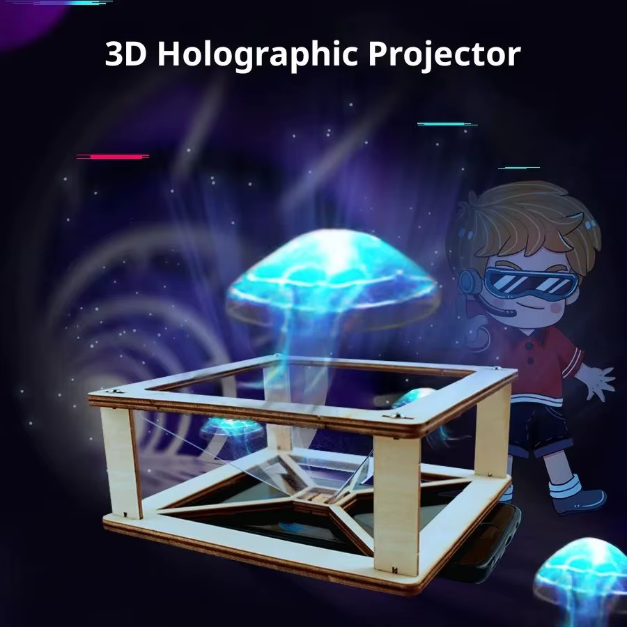 Kit de modèle de Projection holographique 3D DIY, jouet de construction scientifique et éducatif pou