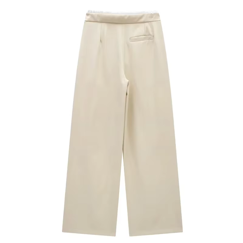 HXAO 2024 pantalons pour femmes Baggy pantalons larges femme mode pantalon noir décontracté taille h