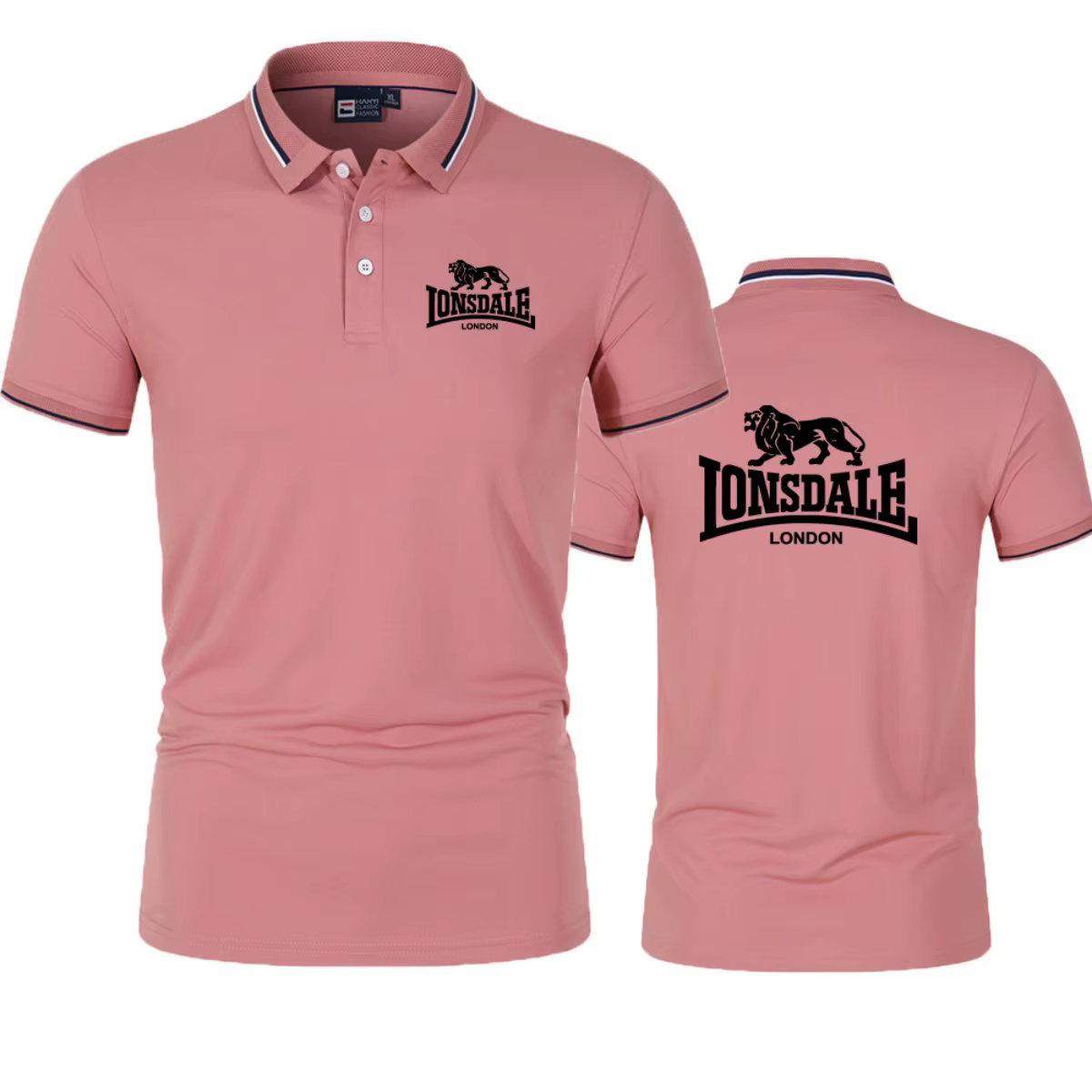 LONSDALE Polo à manches courtes pour hommes, nouveau haut décontracté de style streetwear d'été pour