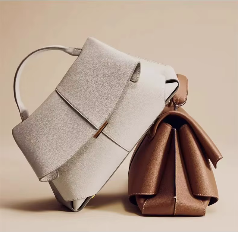 Sac Smile, sac pour femme de niche française, sac à main plissé haut de gamme, sac bandoulière, sac