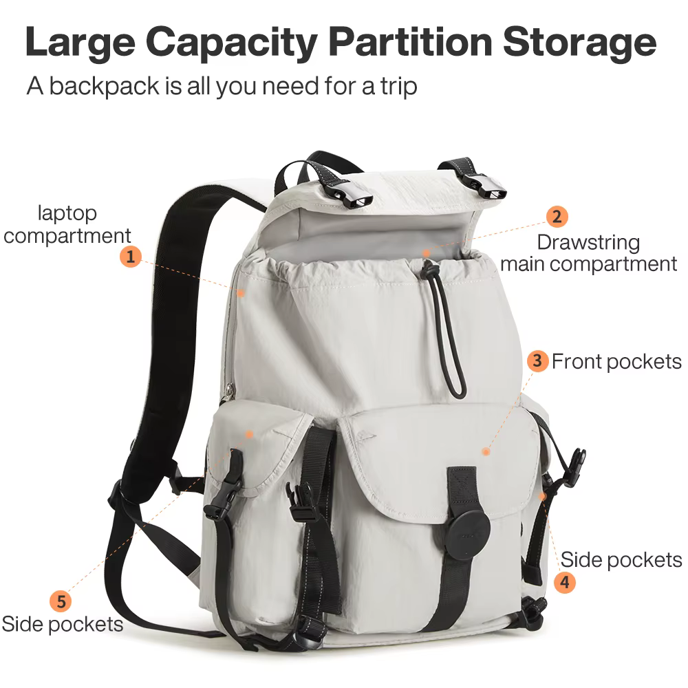 Mixi – sac à dos de voyage pour ordinateur portable de 18 pouces, approuvé par le vol, convient à un