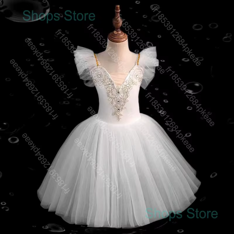 Jupe de ballet pour enfants, jupe de danse pour filles, costumes de spectacle collectif pour enfants