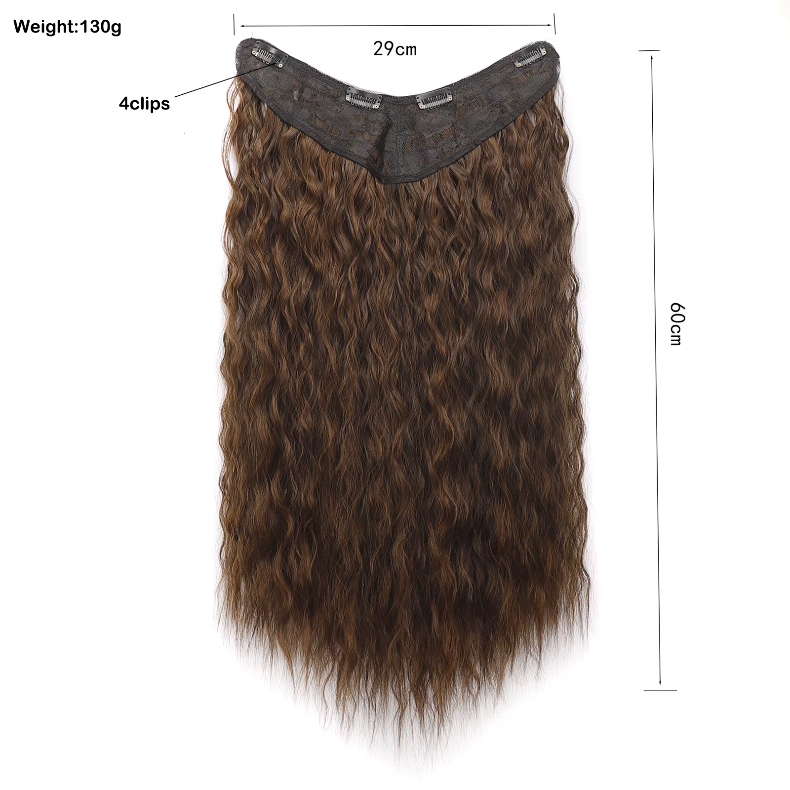 Jeedou-Extension Capillaire Synthétique Ondulée, Cheveux Longs Deep Wave, réinitialisation en Forme