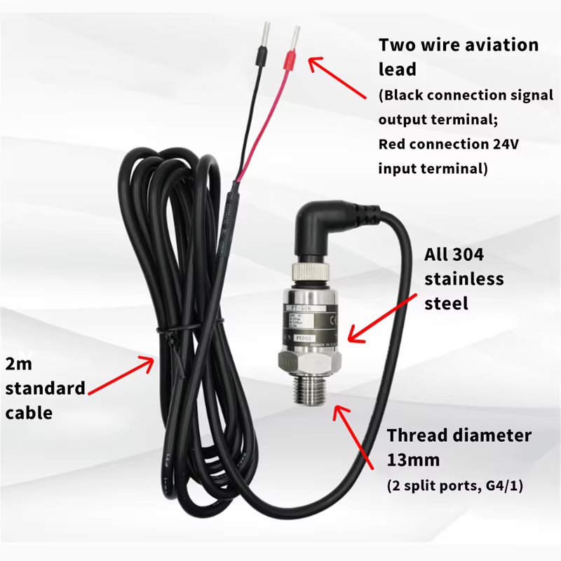 Transducteur de pression 0.5% FS 0-1/1.6/2.5Mpa IP68 PT506, transmetteur de pression, capteur de pom