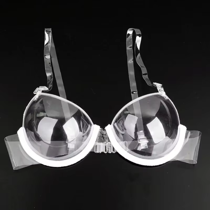 Soutien-gorge push-up transparent à bretelles réglables pour femme, soutien-gorge invisible ultra-fi