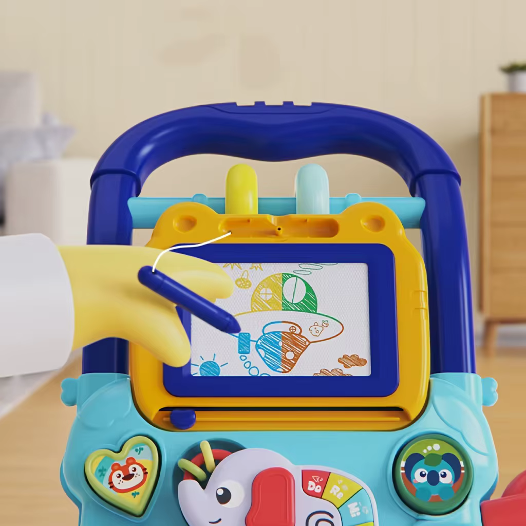 Trotteur pour bébé de 0 à 12 mois, chariot d'apprentissage éducatif précoce, roue de poussée, activi