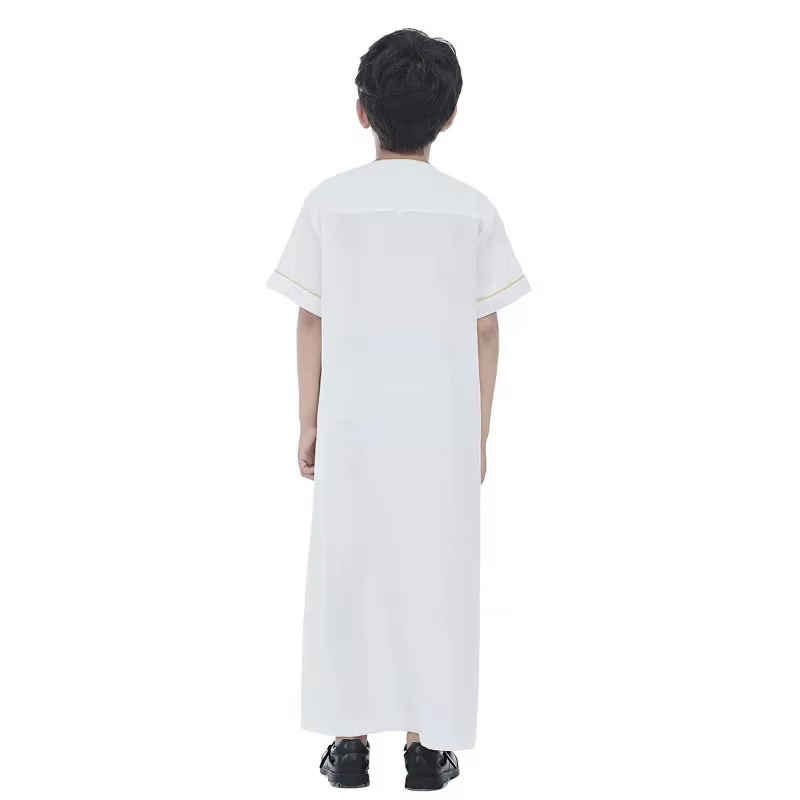 Robes musulmanes pour garçons, tenue saoudienne pour l'Aïd al-Fitr, vêtements de prière islamiques,