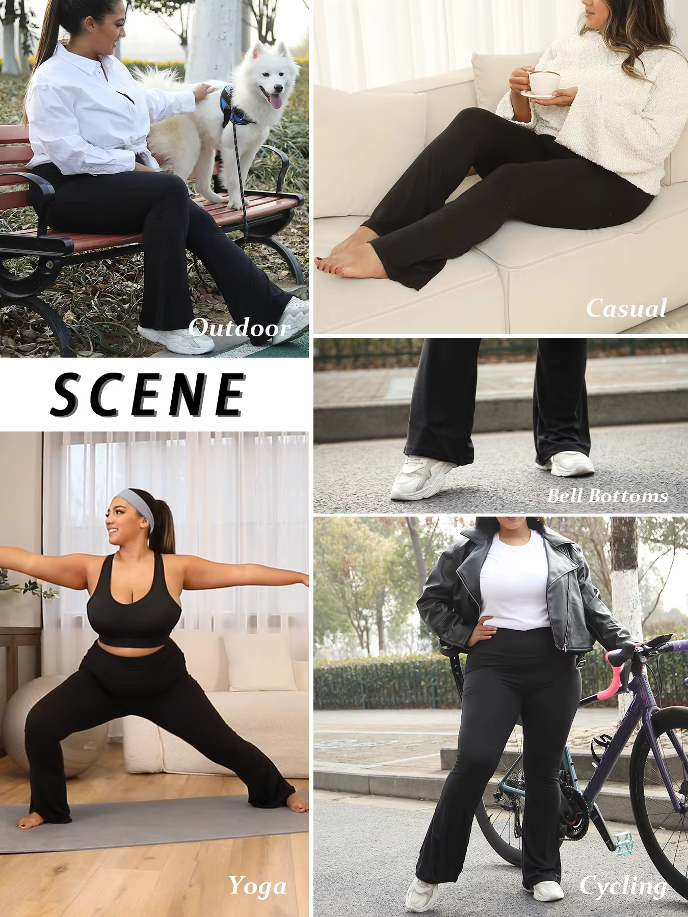 Pantalon évasé taille haute Super doux pour femmes, Leggings de contrôle du ventre, bas de cloche do