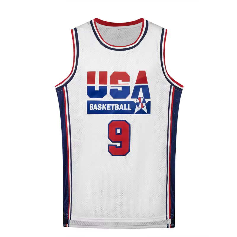 Maillot de basket-ball pour hommes, respirant, col rond, vêtements de sport sans manches, uniforme d