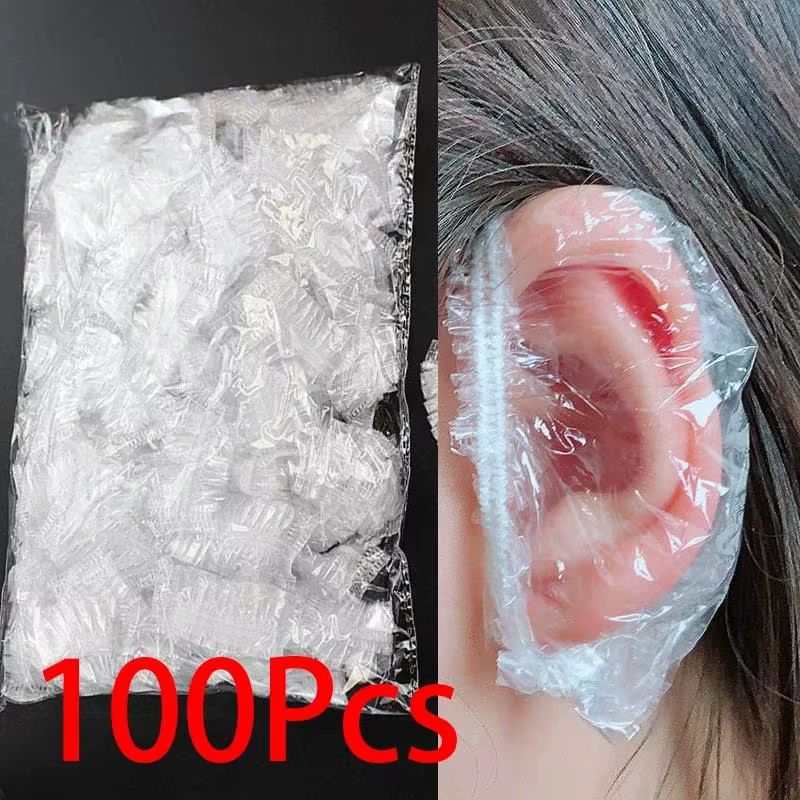 Cache-oreilles jetable pour teinture capillaire, 1 à 500 pièces, couverture d'oreille étanche, huile