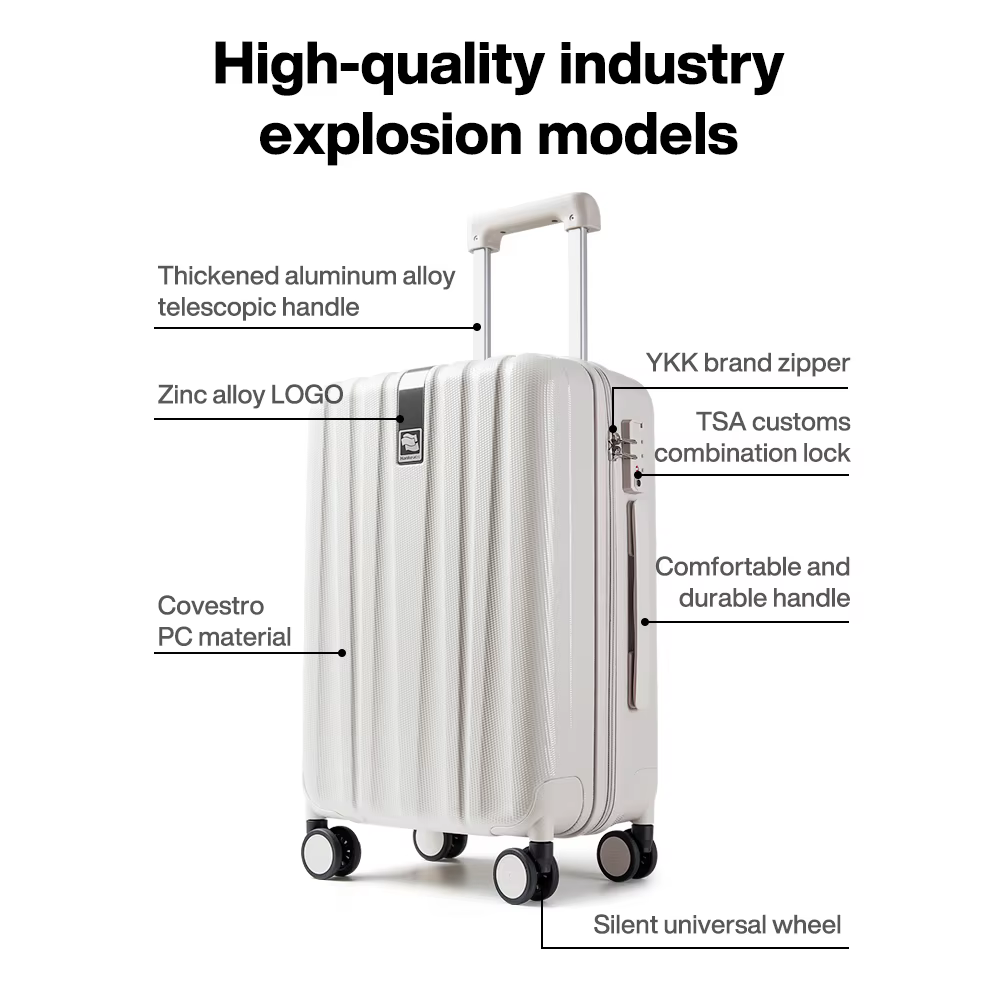 Valise à roulettes pour hommes et femmes, valise à roulettes, sac de voyage, bagage à main, valise d