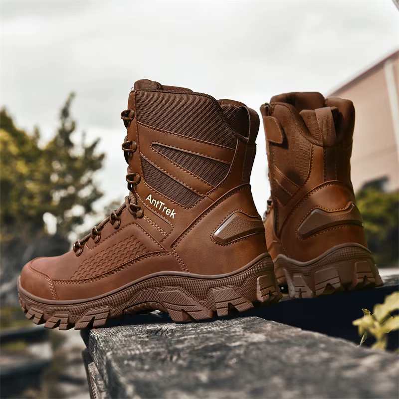 Bottes d'entraînement sauvage pour hommes quatre saisons bottes d'extérieur imperméables antidérapan