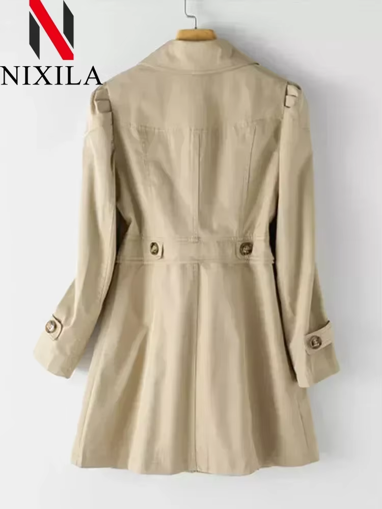 Printemps automne coupe-vent décontracté Version du Long coupe-vent haut mode coréenne dames manteau