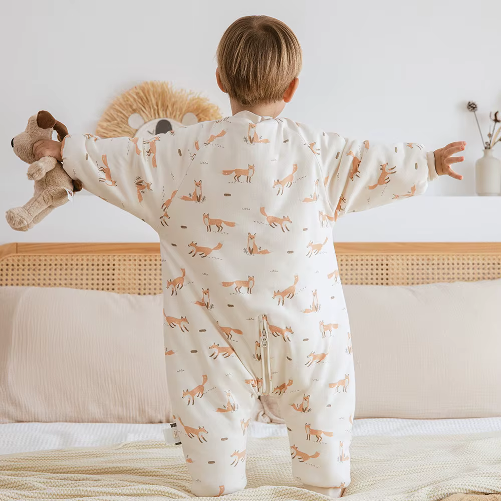 Sac de Couchage Dinosaure pour Bébé de 1 à 4 Ans, Vêtements de Nuit d'Hiver Chauds, 2,5 Tog