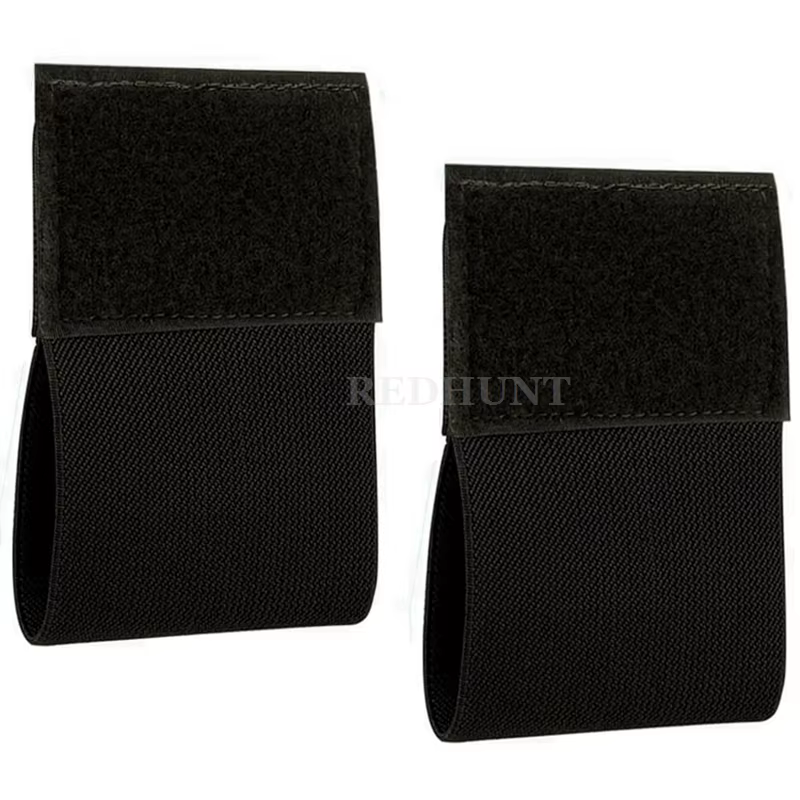 Support de garrot élastique avec crochet et boucle, 2 pièces, pochette EDC d'extérieur, porte-plaque