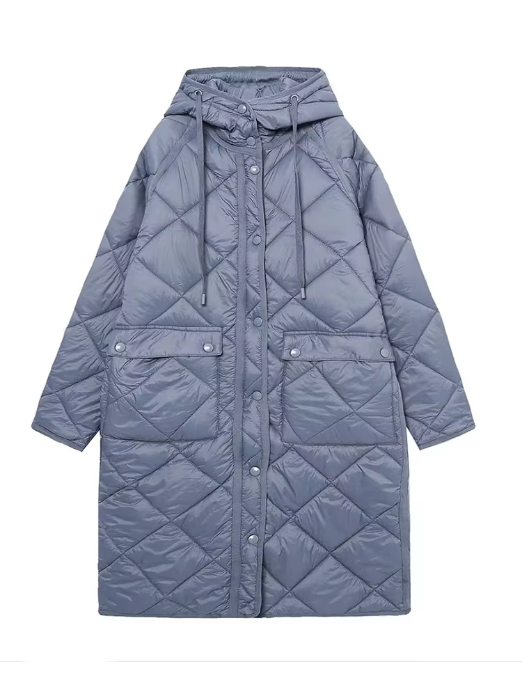 YENKYE – manteau chaud surdimensionné à capuche pour femme, parka à manches longues, avec poches et