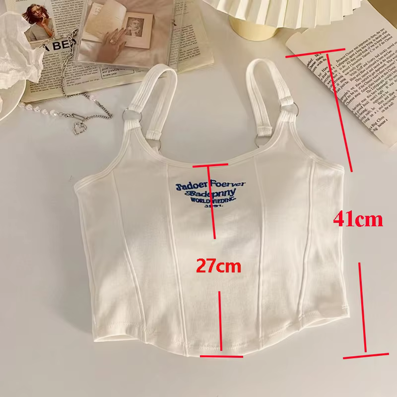 Haut court avec coussretours pour femme, ourlet irrégulier, mince, précieux, Y, décontracté, sexy, b