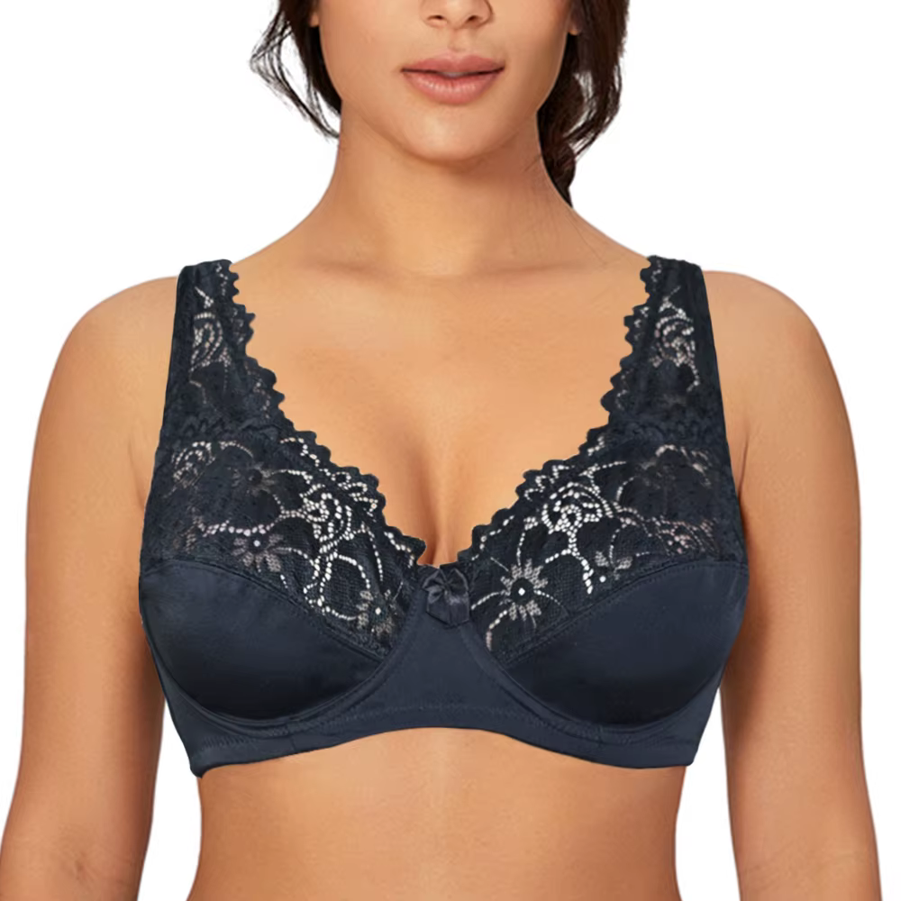 Soutiens-gorge pour femmes Lingerie haut femme dentelle soutien-gorge à armatures grande taille bras