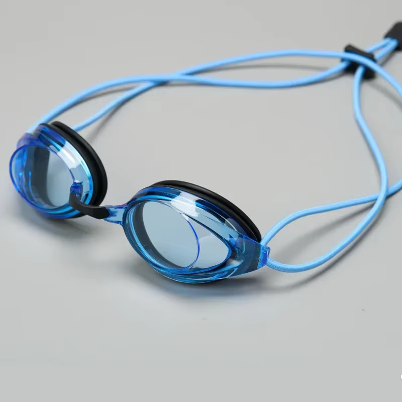Nouvelles lunettes de natation tête de corde avec couleur vive galvanisées lunettes imperméables et 
