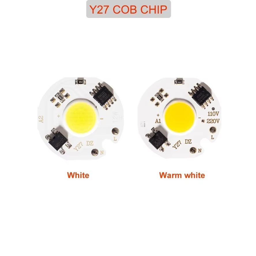Puce COB LED intelligente IC 10W 20W 30W 50W 220V, pas besoin de pilote, ampoule LED 3W 5W 7W 9W pou