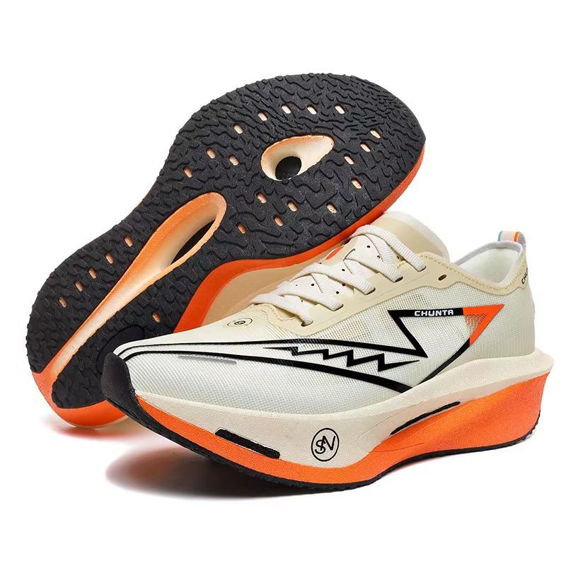 Chaussures de course 2026 avec plaque carbone, spécialité marathon, pour hommes et femmes, respirant