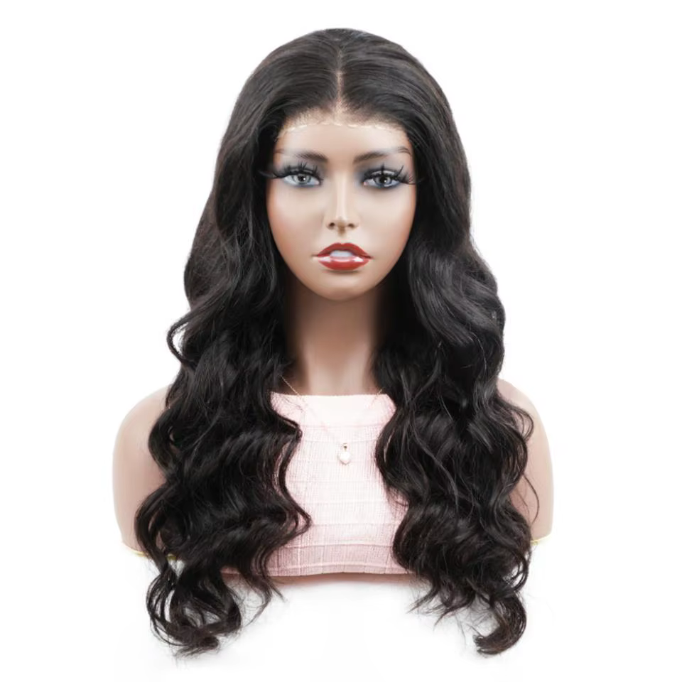 Perruque Lace Frontal Wig brésilienne naturelle, cheveux humains, Body Wave, 32 pouces, 13x4, 13x6, 