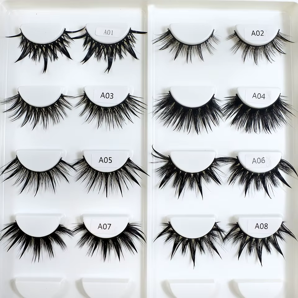 RED SIREN – faux-cils en Manga mouillés, longs, épais, naturels, à la mode, maquillage coréen, nouve