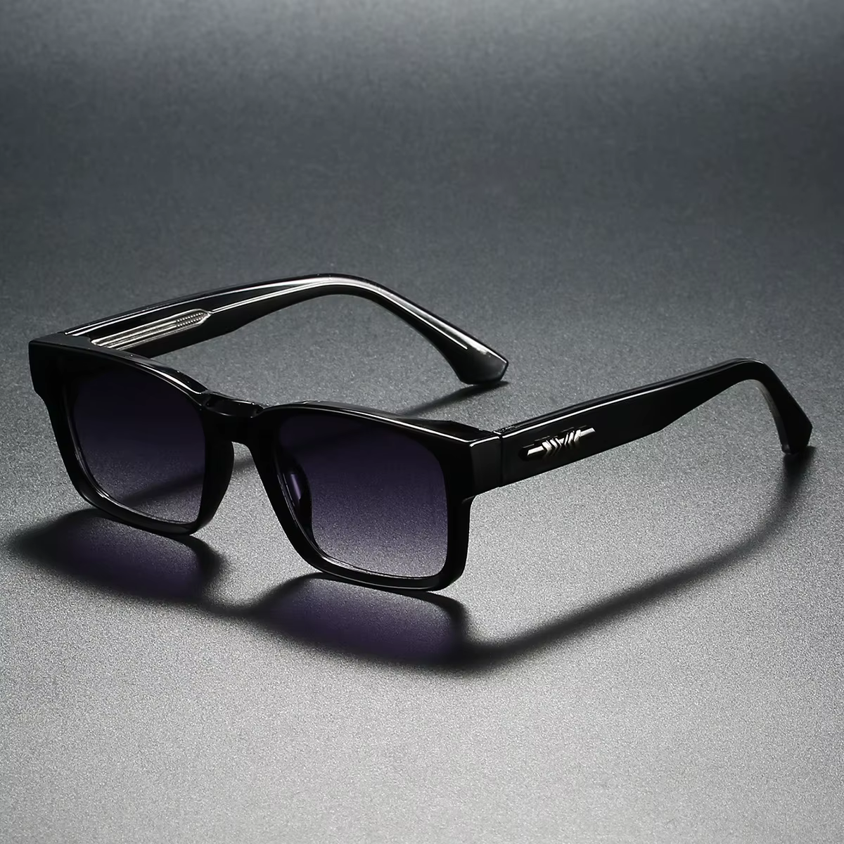 Lunettes de soleil polarisées carrées de qualité pour hommes, noyau métallique UV400 unisexe, pour v