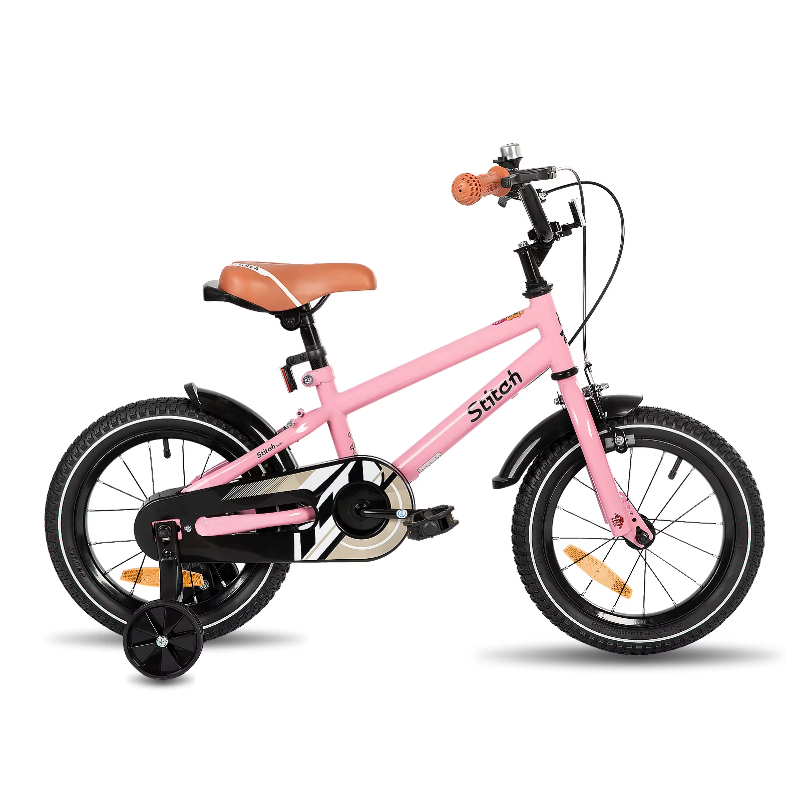 STITCH Kinderfahrrad Dokument 3-9 Jahre Mädchen & Jungen, 14/16/18 Zoll Kinderfahrrad mit Stabilisat