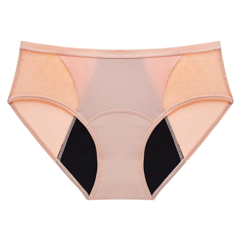 Culotte menstruelle en coton anti-fuite, grande taille, 4 couches, culotte absorbante à flux lourd p