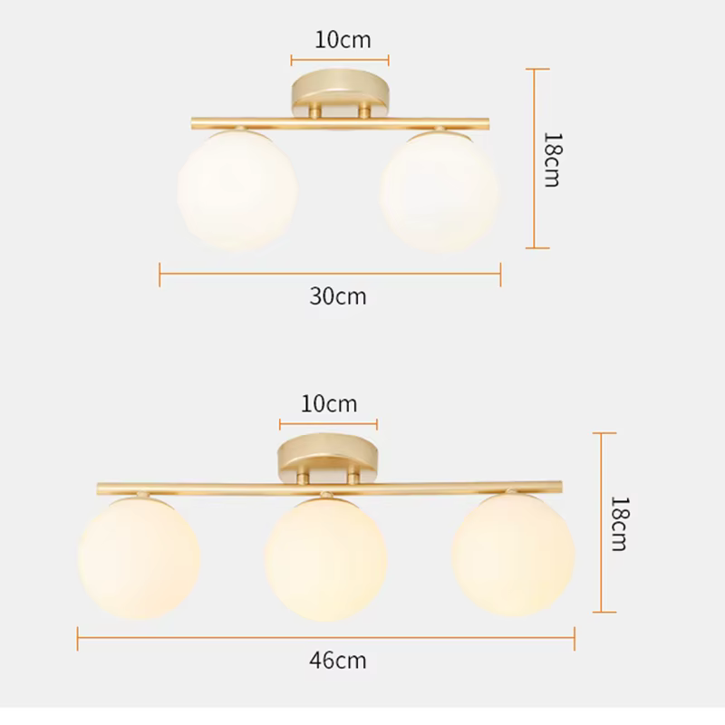 Lampe murale LED G9/E27, plafonnier en verre blanc laiteux, lumière dorée et noire pour couloir et p