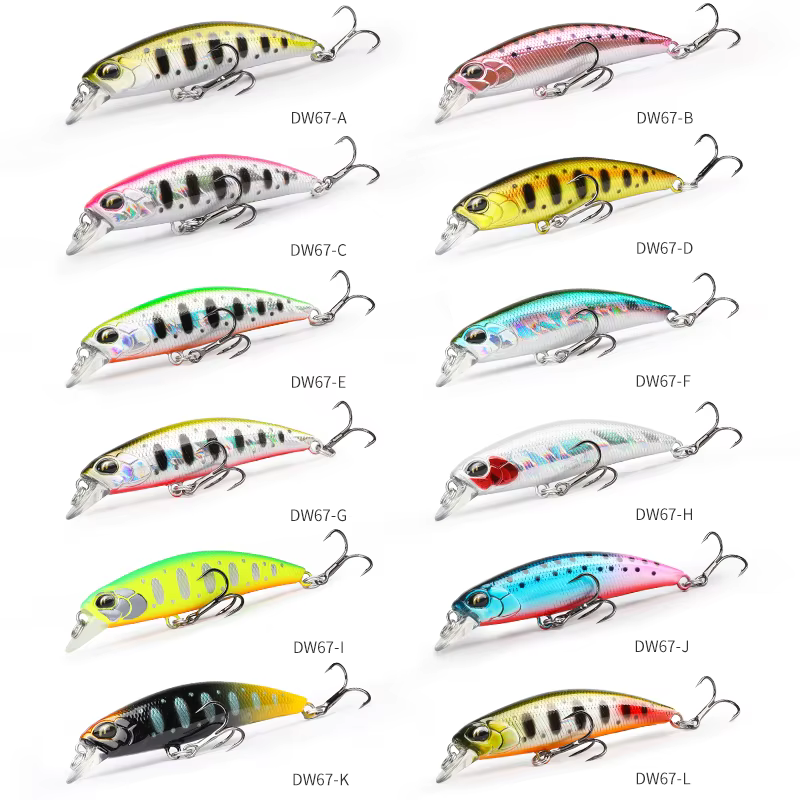 TSURINOYA 60S leurre de pêche méné coulant DW67 60mm 6.1g appât dur artificiel brochet bar truite Je
