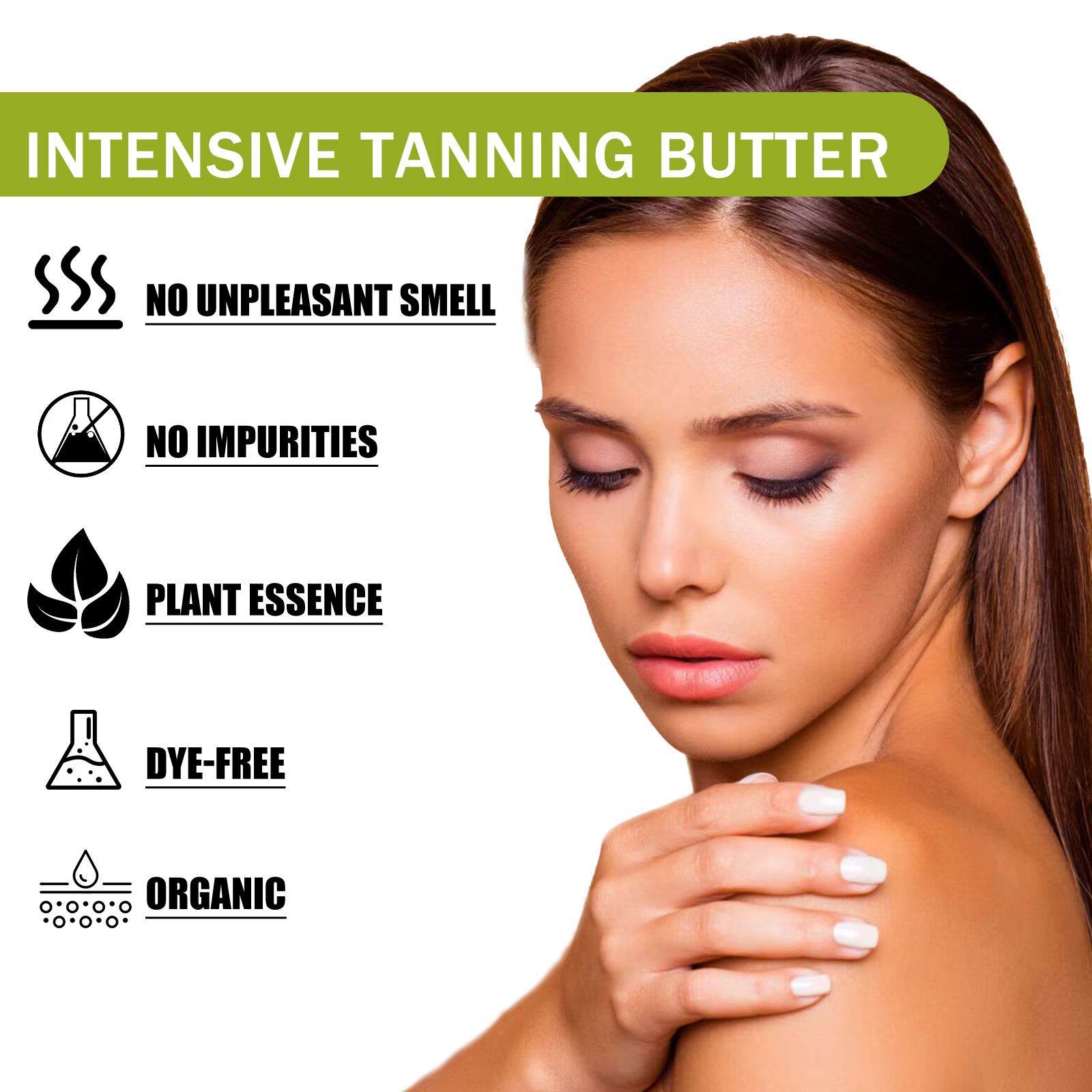 EELBathroom E-Crème de bronzage pour le corps, autobronzant, même le teint de la peau, gratitude pou
