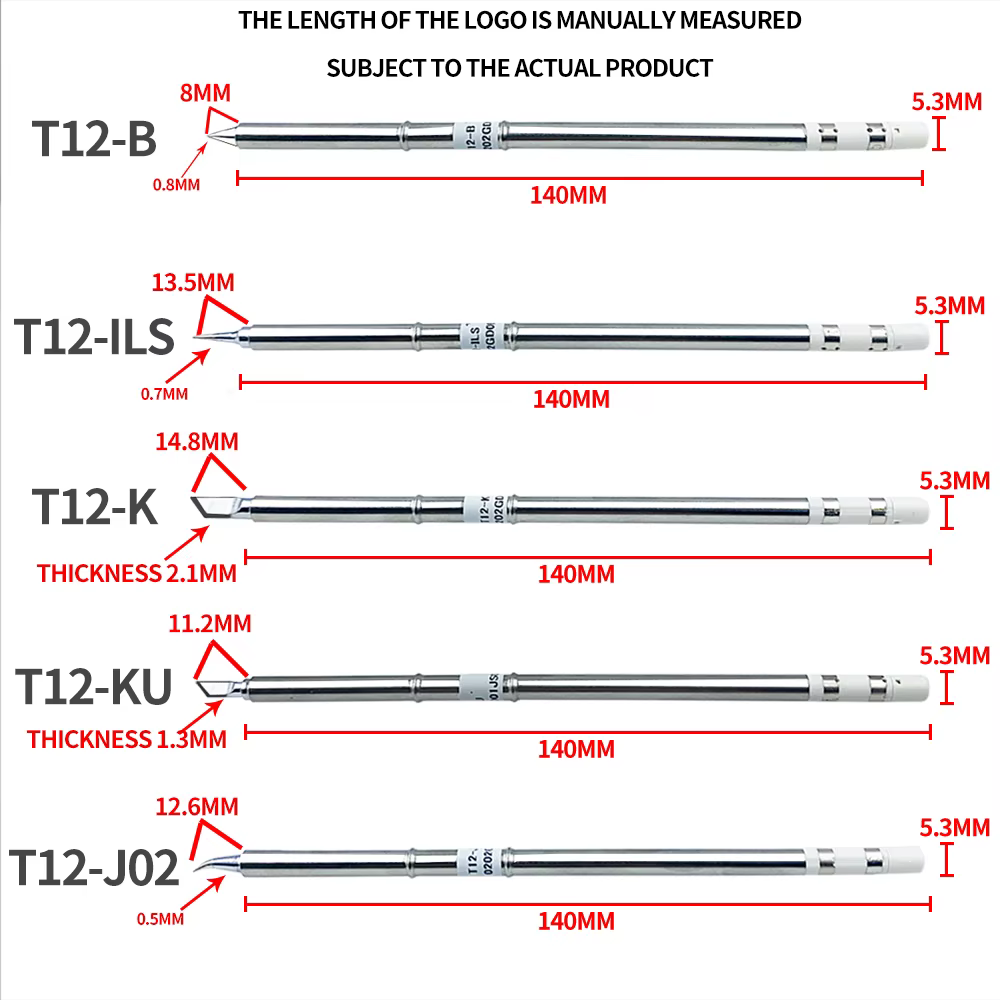 Pointes de fer à souder numériques T12 75W, station de expédide soudage, contrôle de la température 